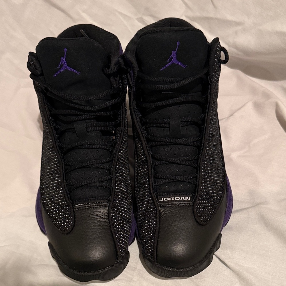 Jordan Athletic Sneakers Black and Purple